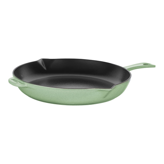 STAUB Pans 30 Cm / 12 Inch Cast Iron Frying Pan, Sage