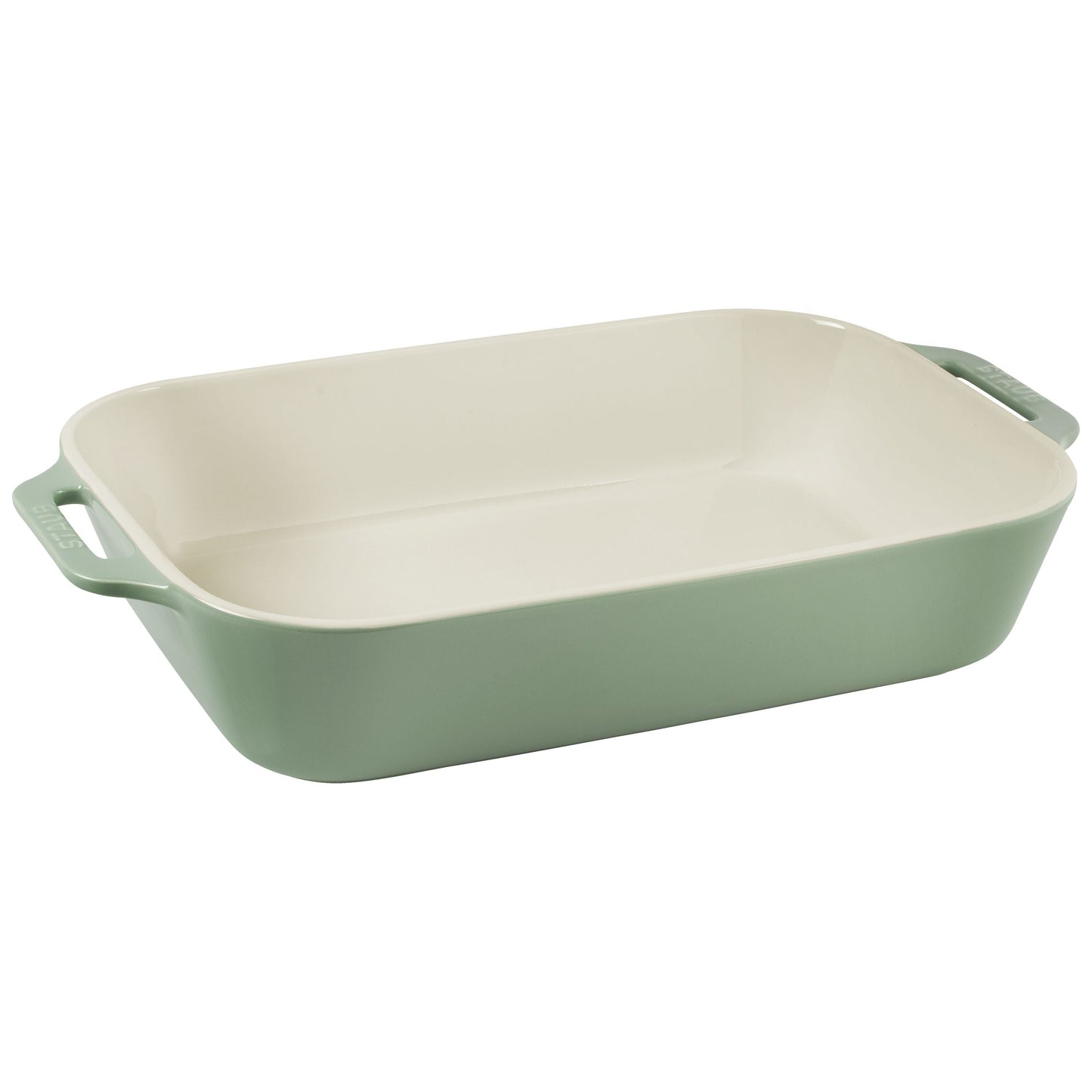 STAUB Ceramique Rectangular Baking Dish Set Eucalyptus 3 Piece