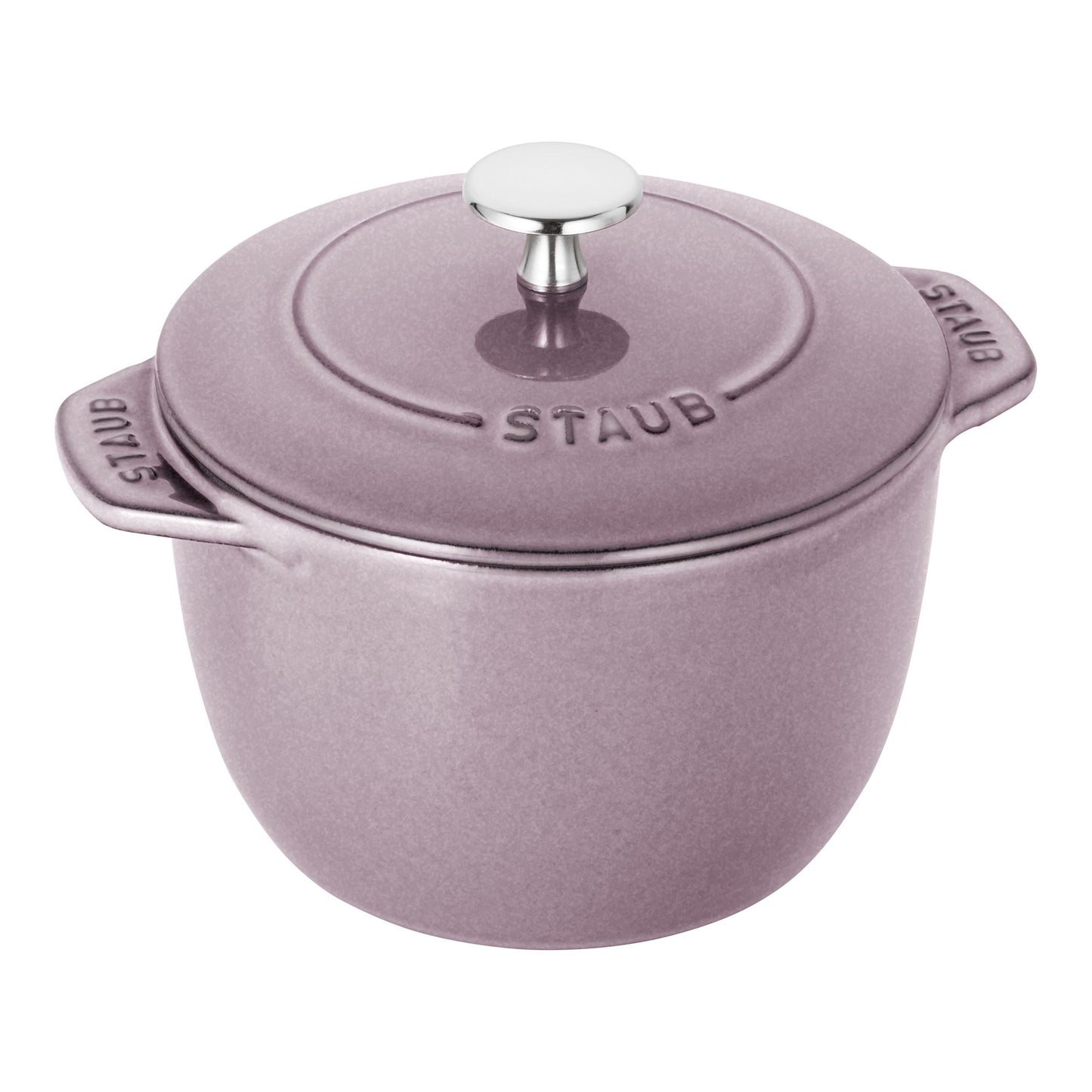 STAUB La Cocotte 1.75 L Cast Iron Round Rice Cocotte, Cherry Blossom