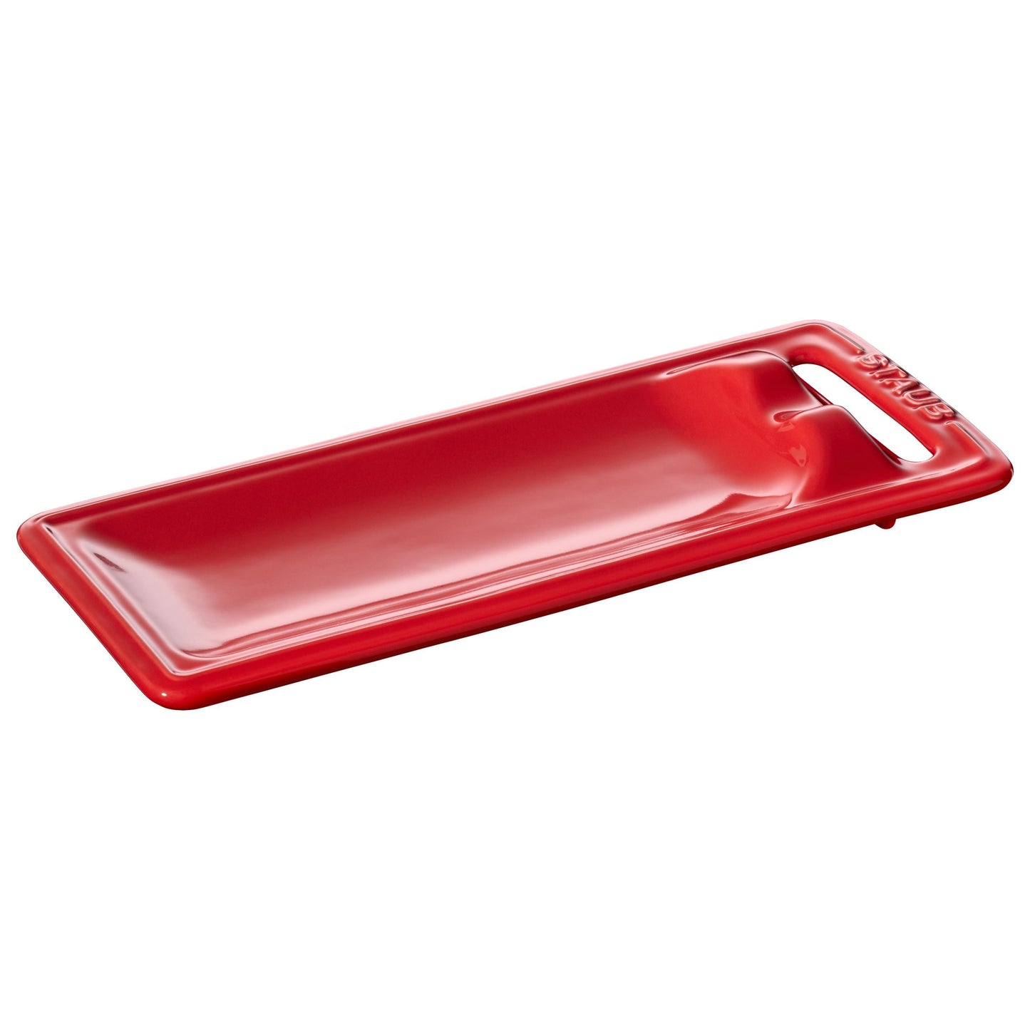 STAUB Ceramique 25 cm X 10 cm Ceramic Spoon Rest, Cherry