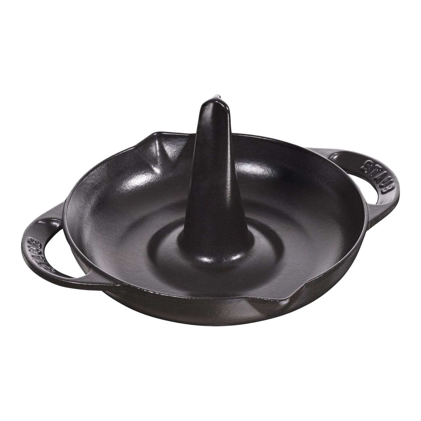 STAUB Specialities 24 Cm Cast Iron Round Roaster, Black