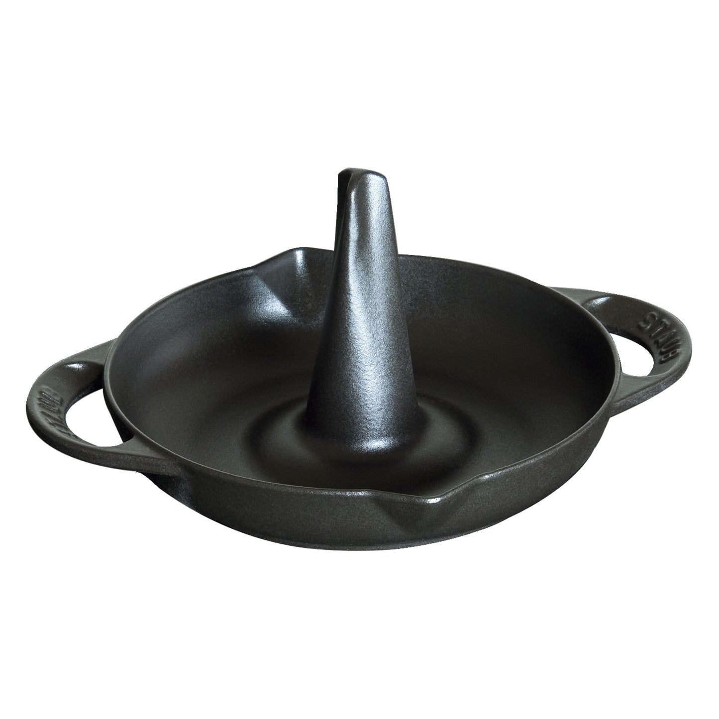 STAUB Specialities 24 Cm Cast Iron Round Roaster, Black