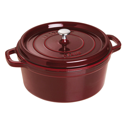 STAUB La Cocotte 6.75 L Cast Iron Cocotte, Grenadine-Red