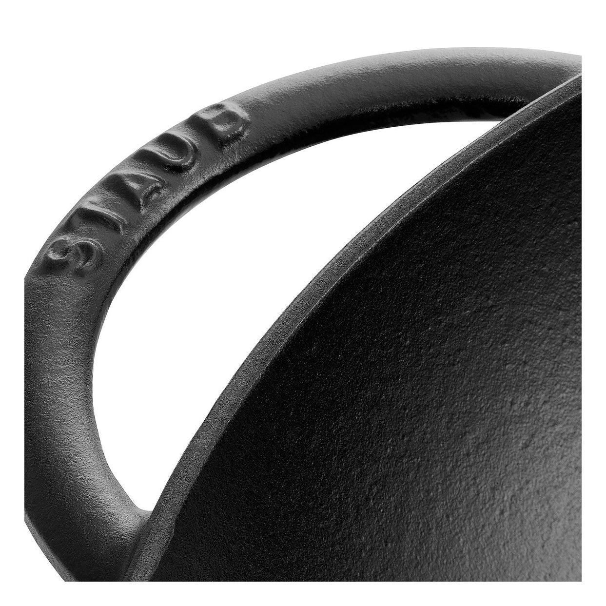 STAUB Specialities 37 Cm / 14.5 Inch Cast Iron Wok With Glass Lid, Black