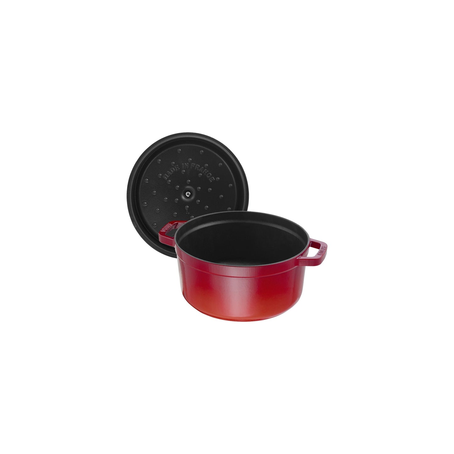 STAUB La Cocotte 2.5 L Cast Iron Round Cocotte, Cherry