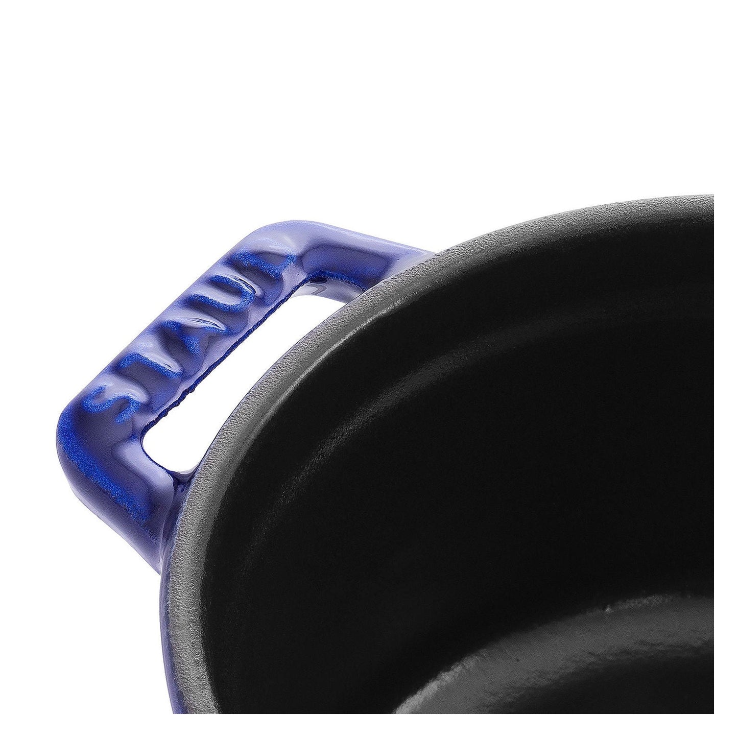 STAUB La Cocotte 250 mL Cast Iron Round Mini Cocotte, Dark-Blue