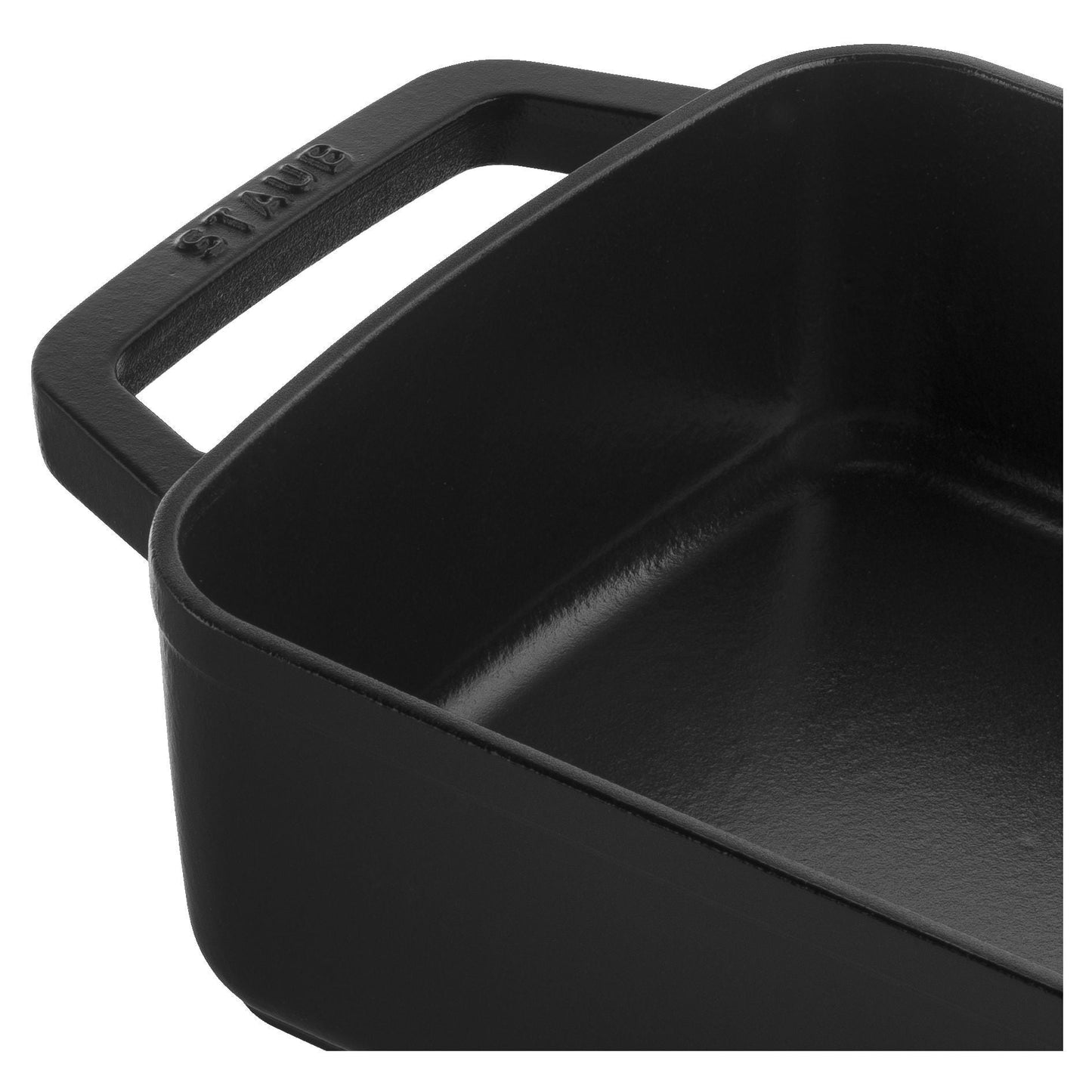 STAUB Specialities 3 L Cast Iron Rectangular Roasting and Baking Pan, Black