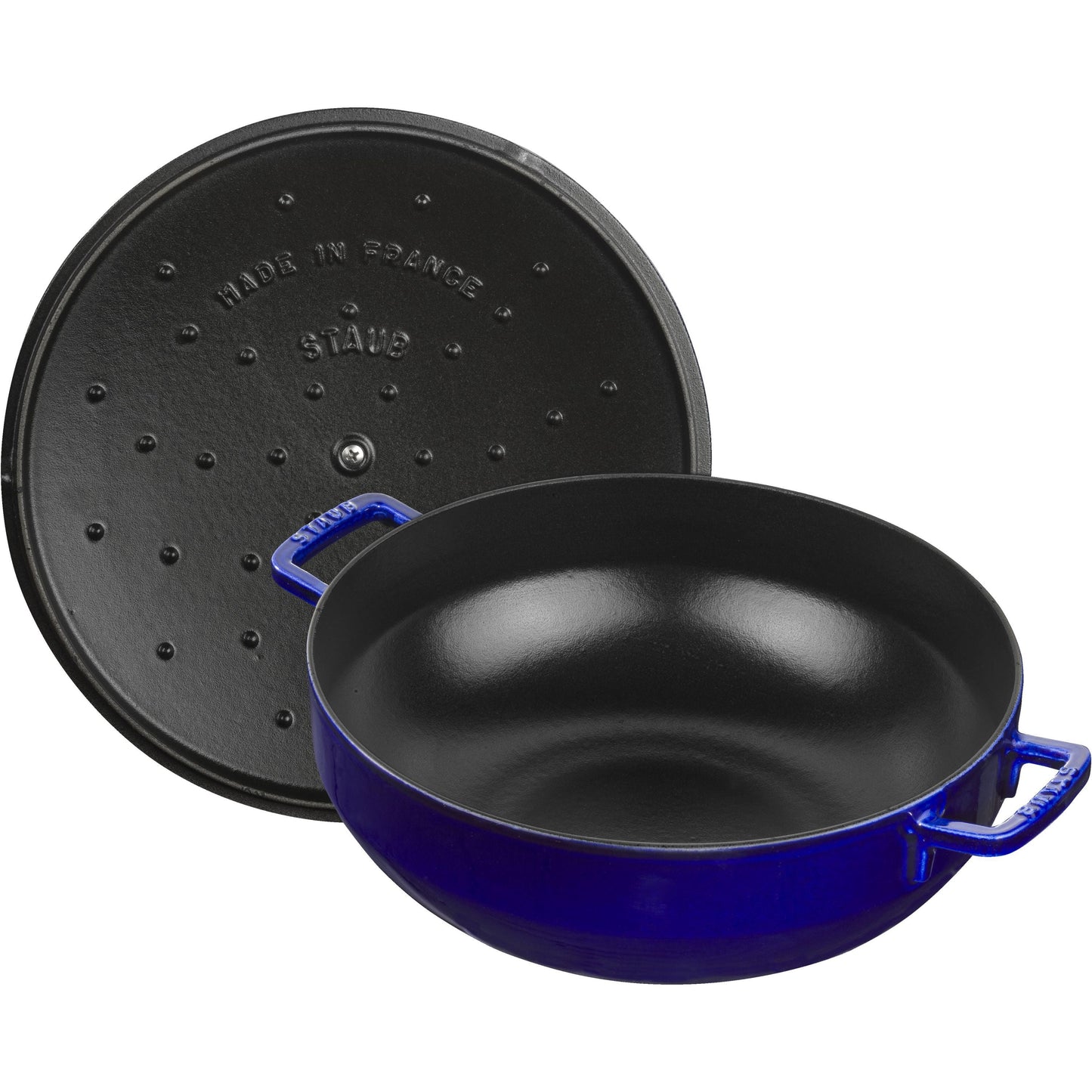 STAUB Specialities 4.75 L Cast Iron Round Bouillabaisse Pot, Dark-Blue