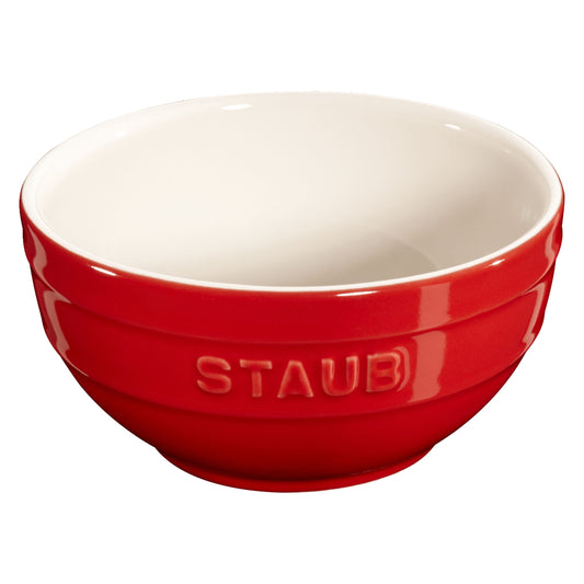 STAUB Ceramique 12 cm Ceramic Round Bowl, Cherry