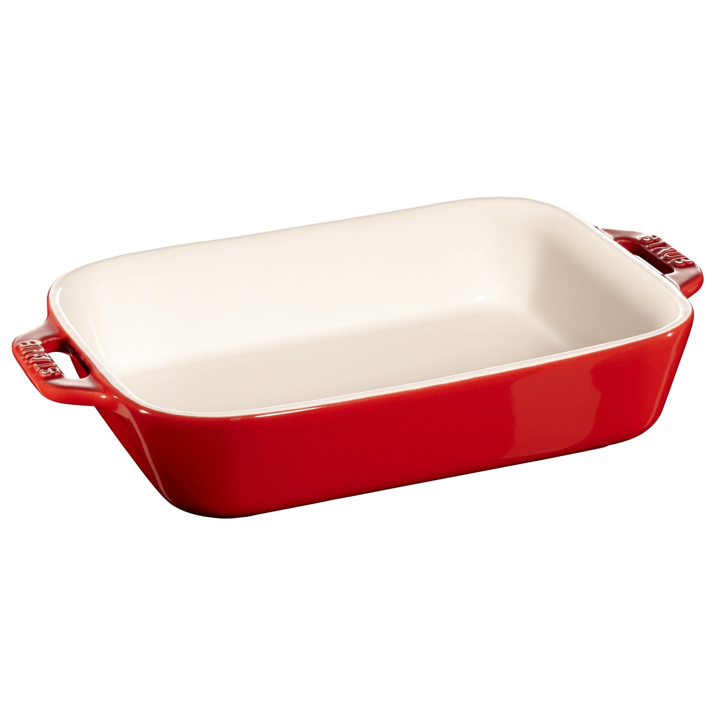 STAUB Ceramique 1 L Ceramic Rectangular Oven Dish, Cherry