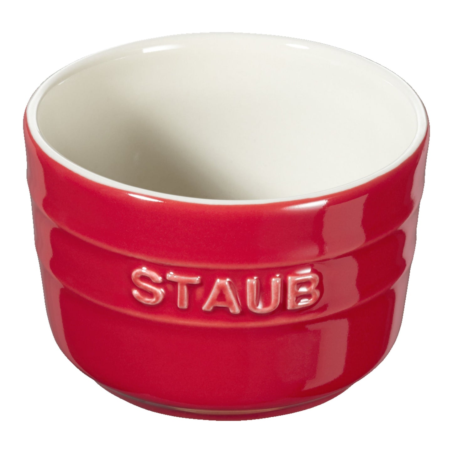 STAUB Ceramique 9 Cm / 2 Piece Ceramic Round Ramekin Set, Cherry