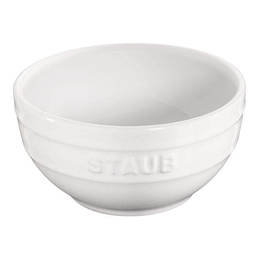 STAUB Ceramique 12 cm Ceramic Round Bowl, Pure-White