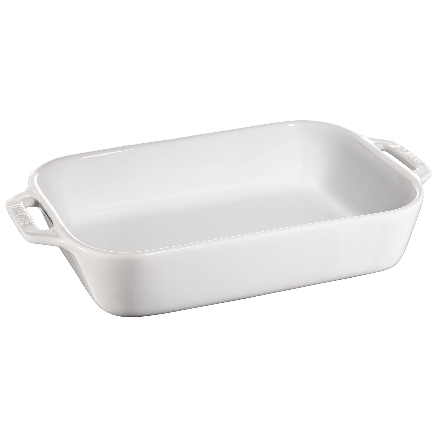 STAUB Ceramique Rectangular Baking Dish Set White 2 Piece