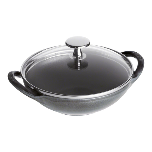 STAUB Specialities 16 Cm / 6.5 Inch Cast Iron Mini Wok, Graphite-Grey