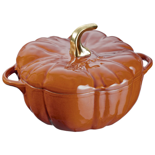 STAUB La Cocotte 3.5 L Cast Iron Pumpkin Cocotte, Cinnamon