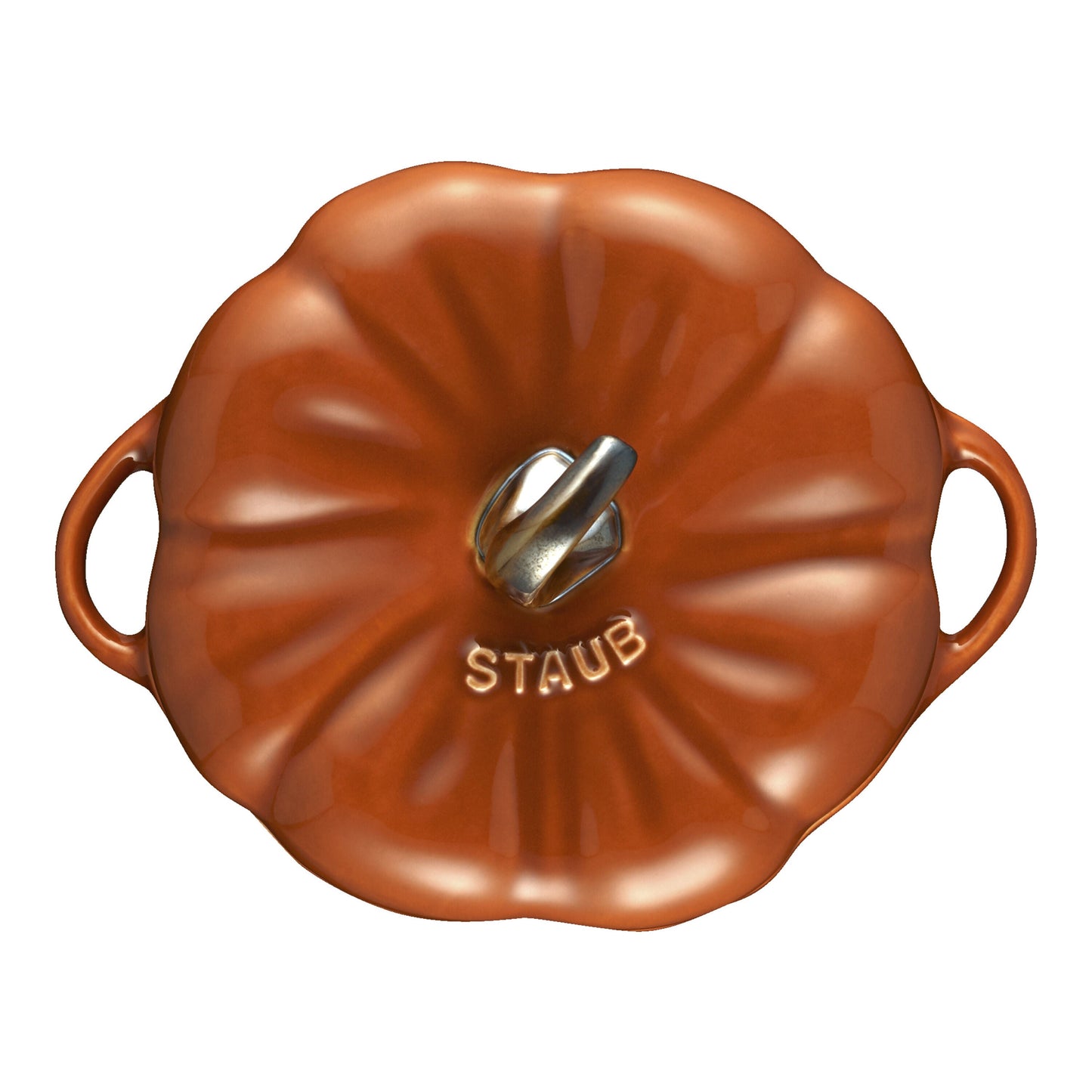 STAUB Ceramique 500 ML Ceramic Pumpkin Cocotte, Cinnamon