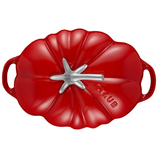 STAUB La Cocotte 3 L Cast Iron Tomato Cocotte, Cherry
