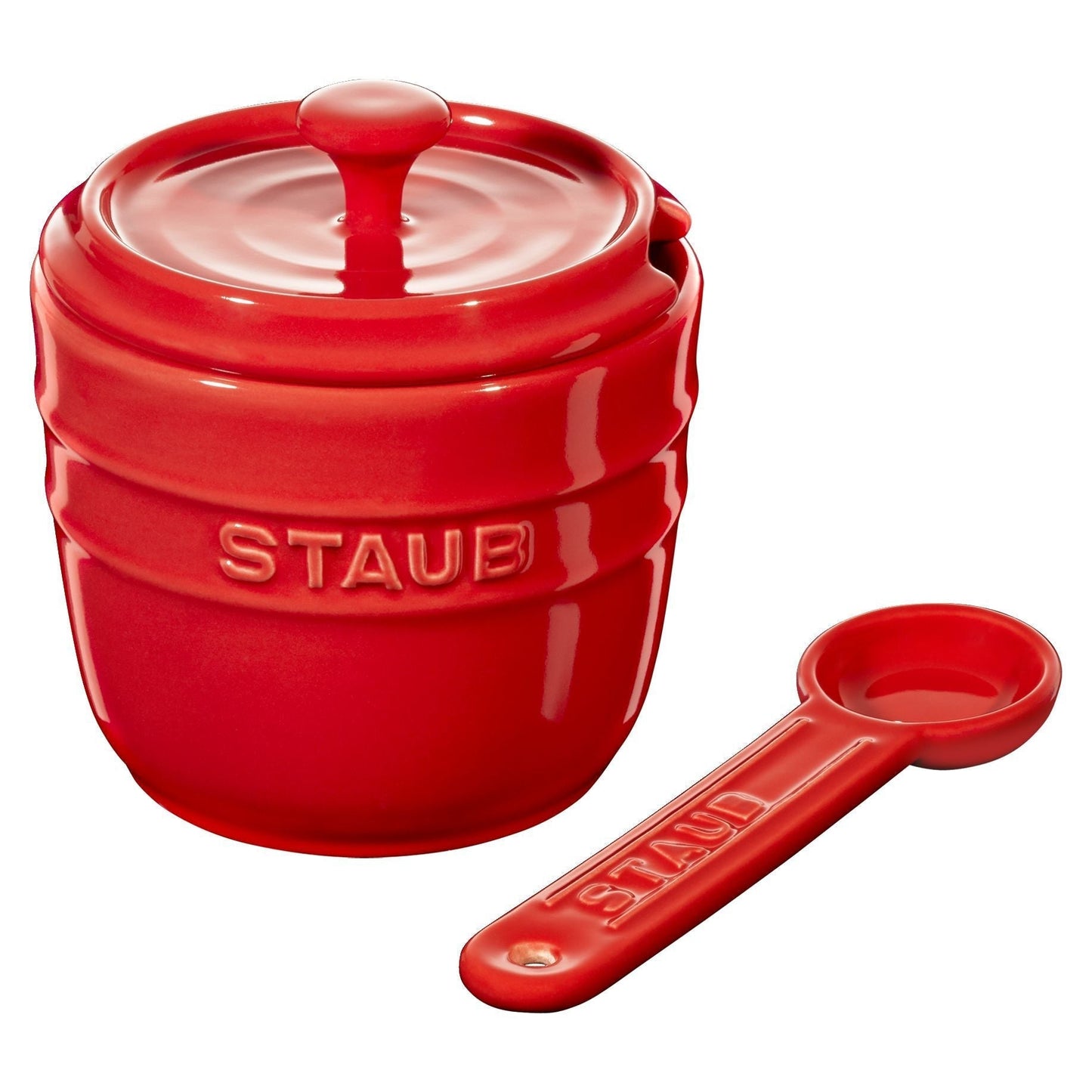 STAUB Ceramique 9 Cm Ceramic Round Sugar Bowl, Cherry