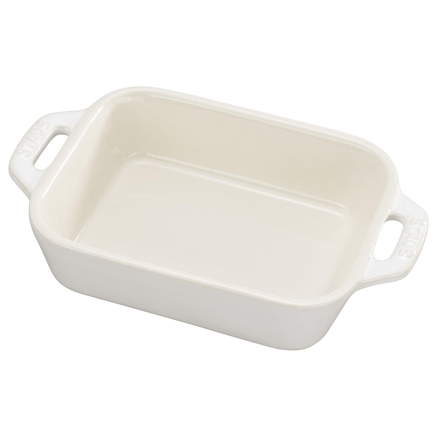 STAUB Ceramique Ceramic Rectangular Oven Dish, Ivory-White
