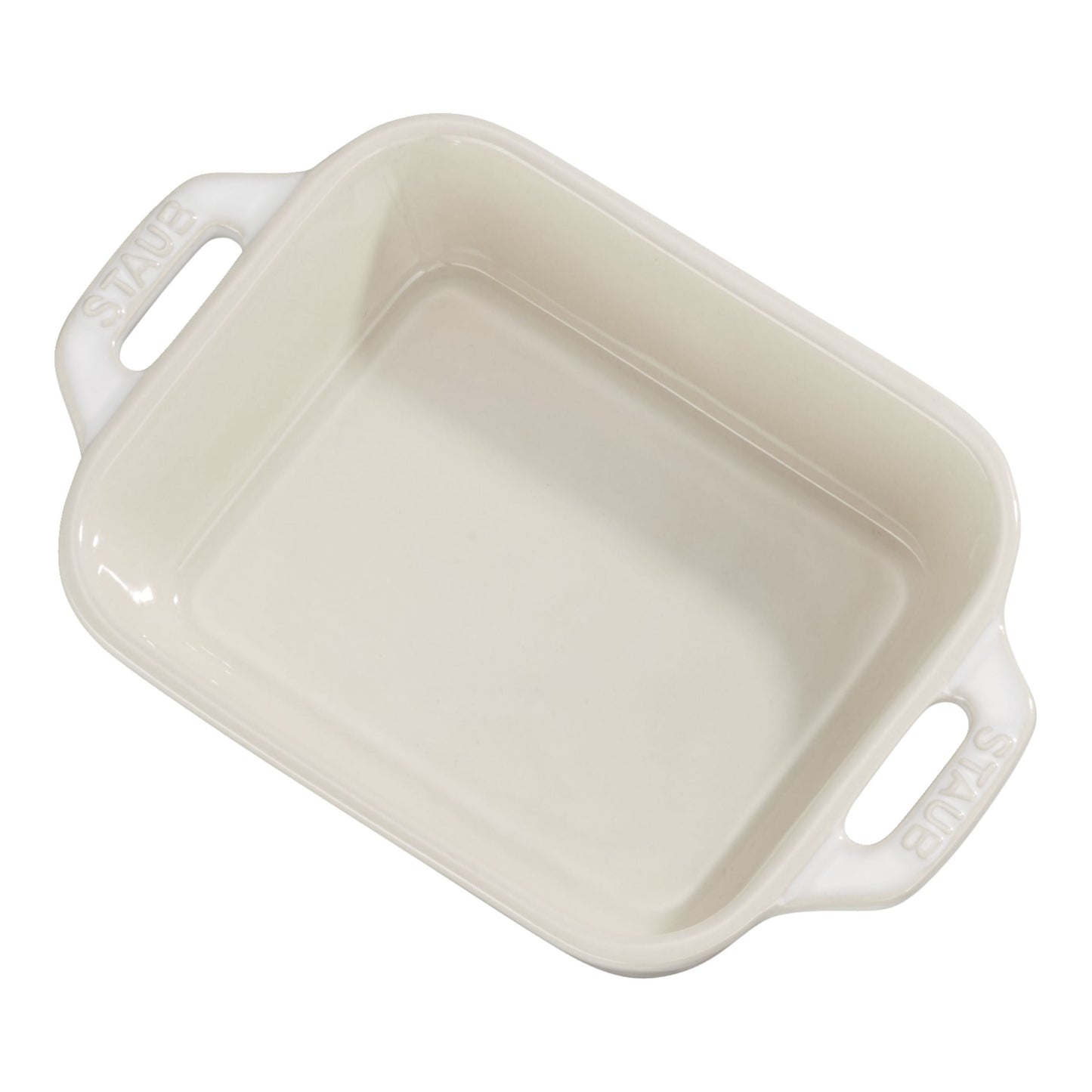 STAUB Ceramique Ceramic Rectangular Oven Dish, Ivory-White