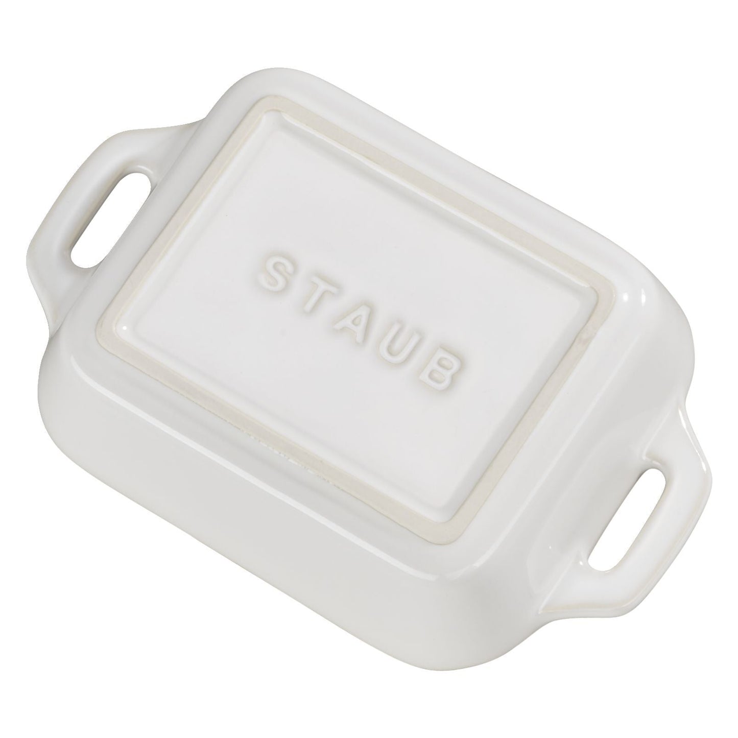 STAUB Ceramique Ceramic Rectangular Oven Dish, Ivory-White