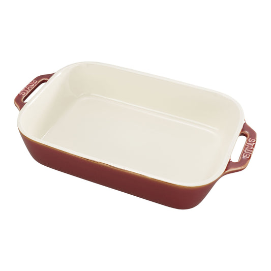 STAUB Ceramique 2,4 L Ceramic Rectangular Oven Dish, Ancient-Copper