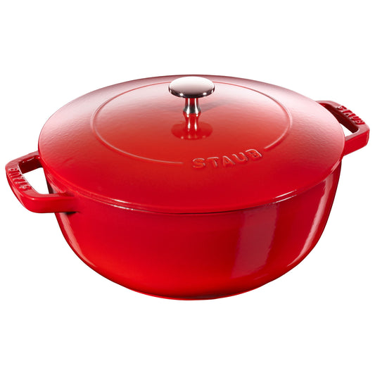 Staub La Cocotte 4.8 L Cast Iron Round French Oven, Cherry