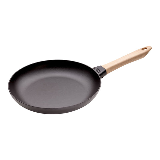 STAUB Pans 28 Cm / 11 Inch Cast Iron Frying Pan, Black