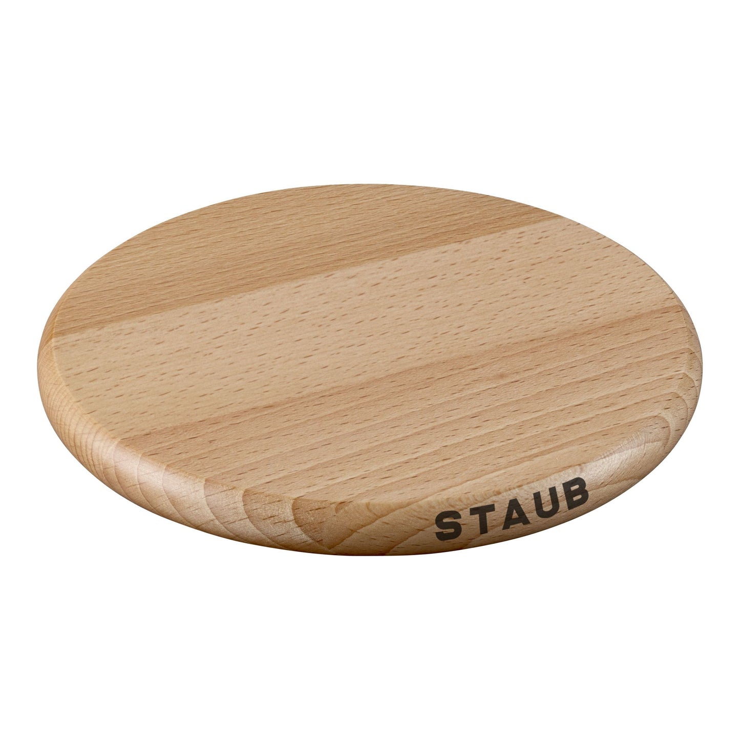 STAUB Specialities 16 Cm Round Beech Trivet Magnetic, Brown