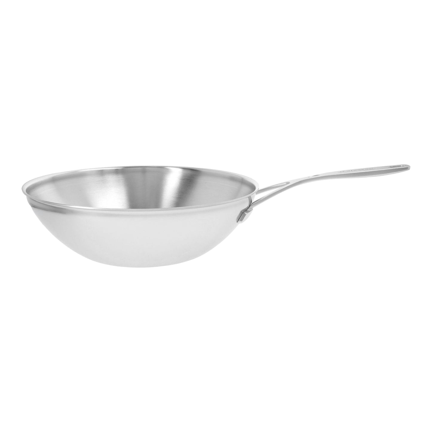 DEMEYERE Industry 5 30 Cm / 12 Inch 18/10 Stainless Steel Wok Flat Bottom