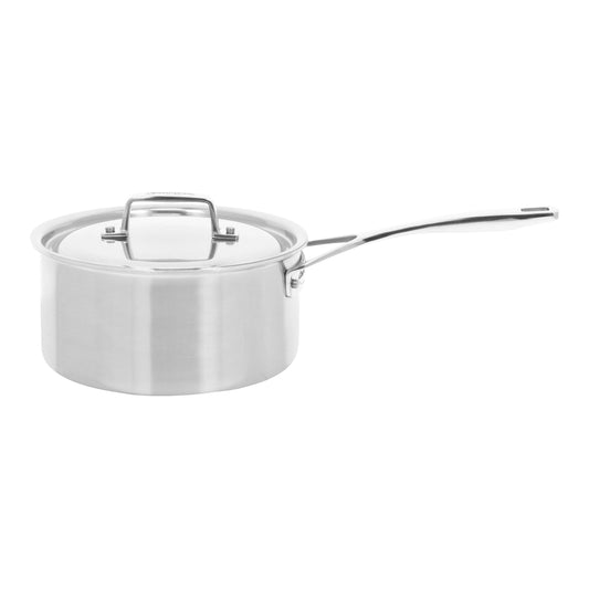 DEMEYERE Essential 5 1.4 L 18/10 Stainless Steel Round Sauce Pan, Silver