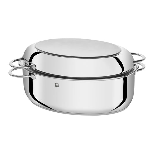 ZWILLING Plus 41 Cm 18/10 Stainless Steel Oval Roaster, Silver