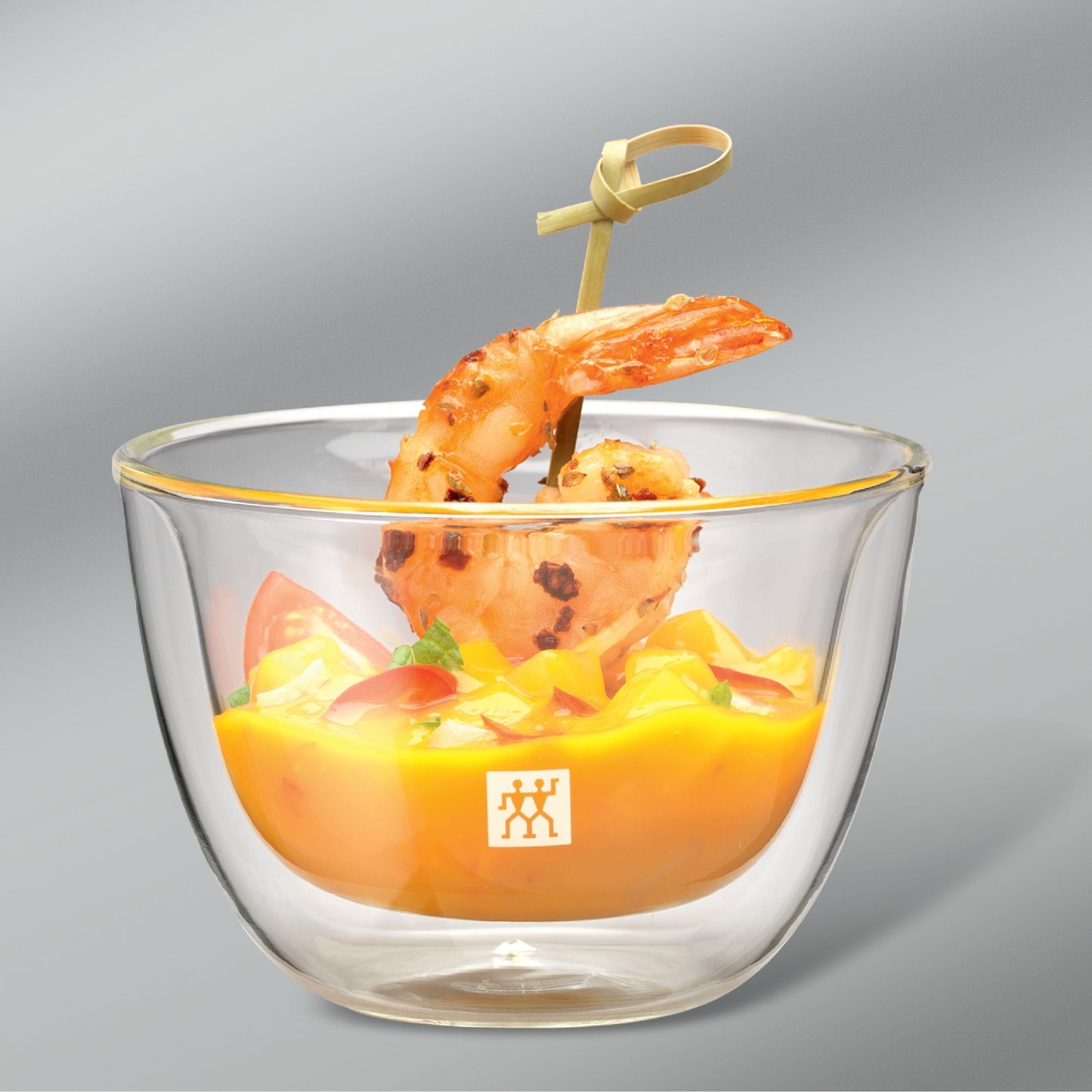 ZWILLING Sorrento 3 Piece Borosilicate Glass Double-Wall Glass Bowl Set, Transparent