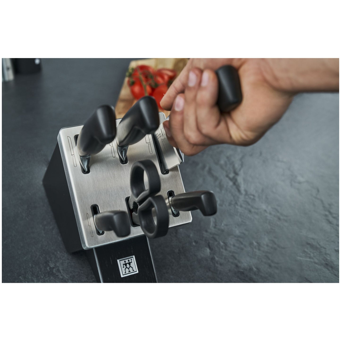 ZWILLING **** Four Star 7 Piece, Knife Block Set, Black