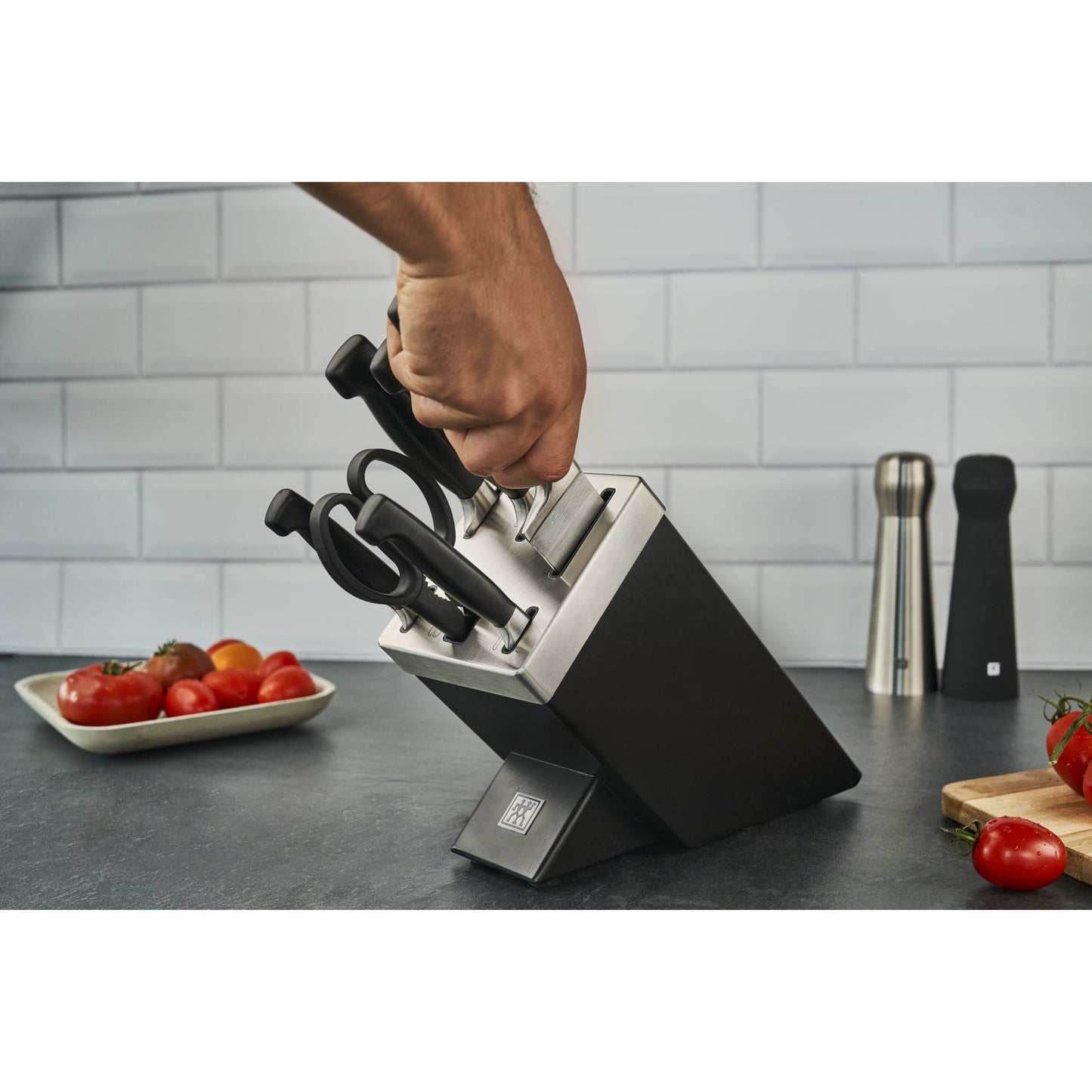 ZWILLING **** Four Star 7 Piece, Knife Block Set, Black