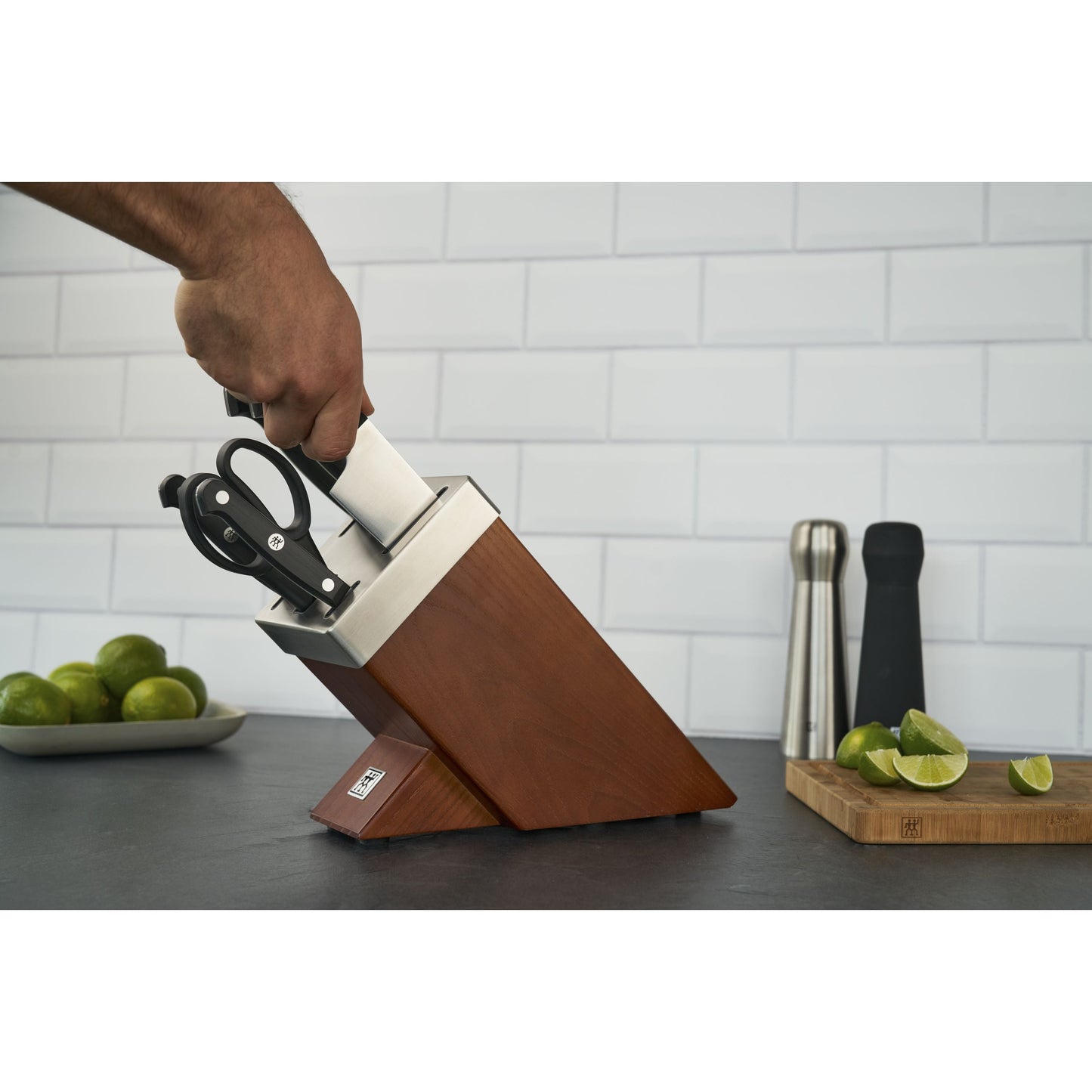 ZWILLING Gourmet 7 Piece Self-Sharpening Block Set, Brown