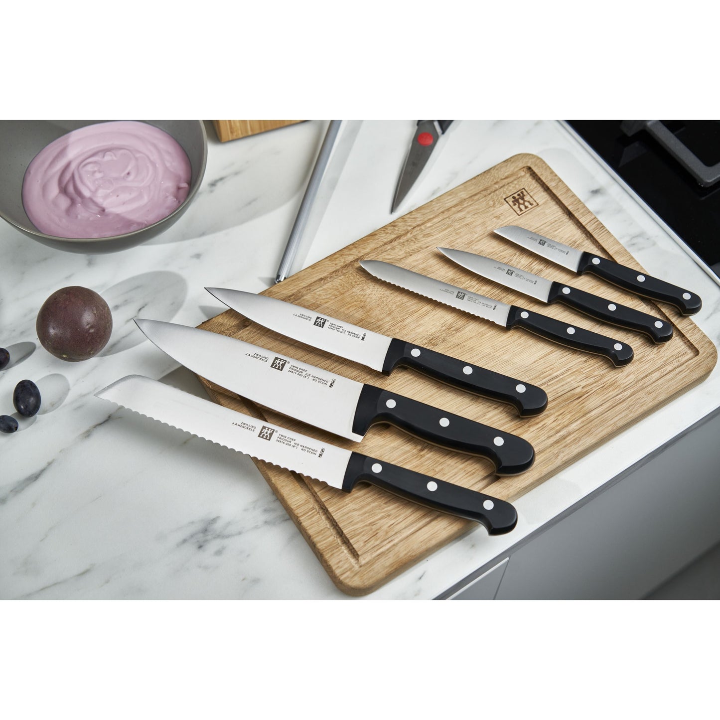 ZWILLING TWIN Chef 2 9 Piece Knife Block Set, Anthracite