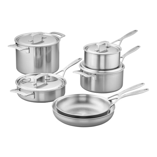 DEMEYERE Industry 5-Ply 10-Pc Stainless Steel Cookware Set