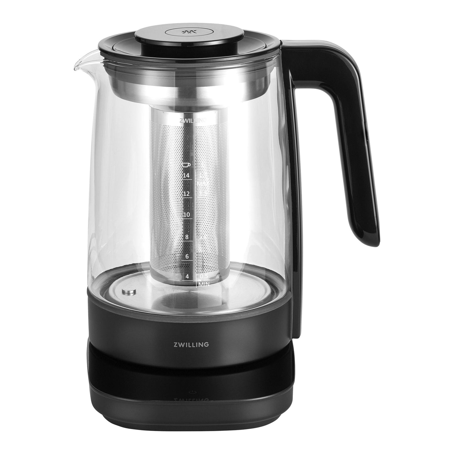 ZWILLING Enfinigy 1.7 L Glass Programable Electric Kettle, Black