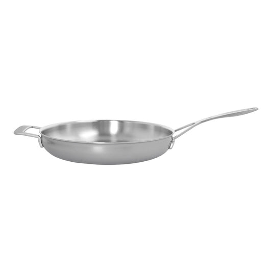 DEMEYERE Industry 5-Ply 12.5-Inch Stainless Steel Fry Pan With Helper Handle