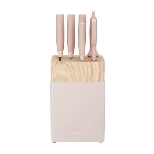 ZWILLING Now S 7 Piece Knife Block Set, Pink