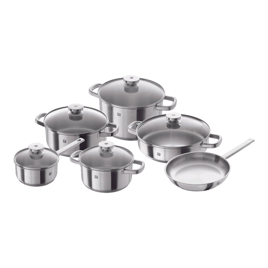ZWILLING Joy Cookware Set, 11 Piece 18/10 Stainless Steel