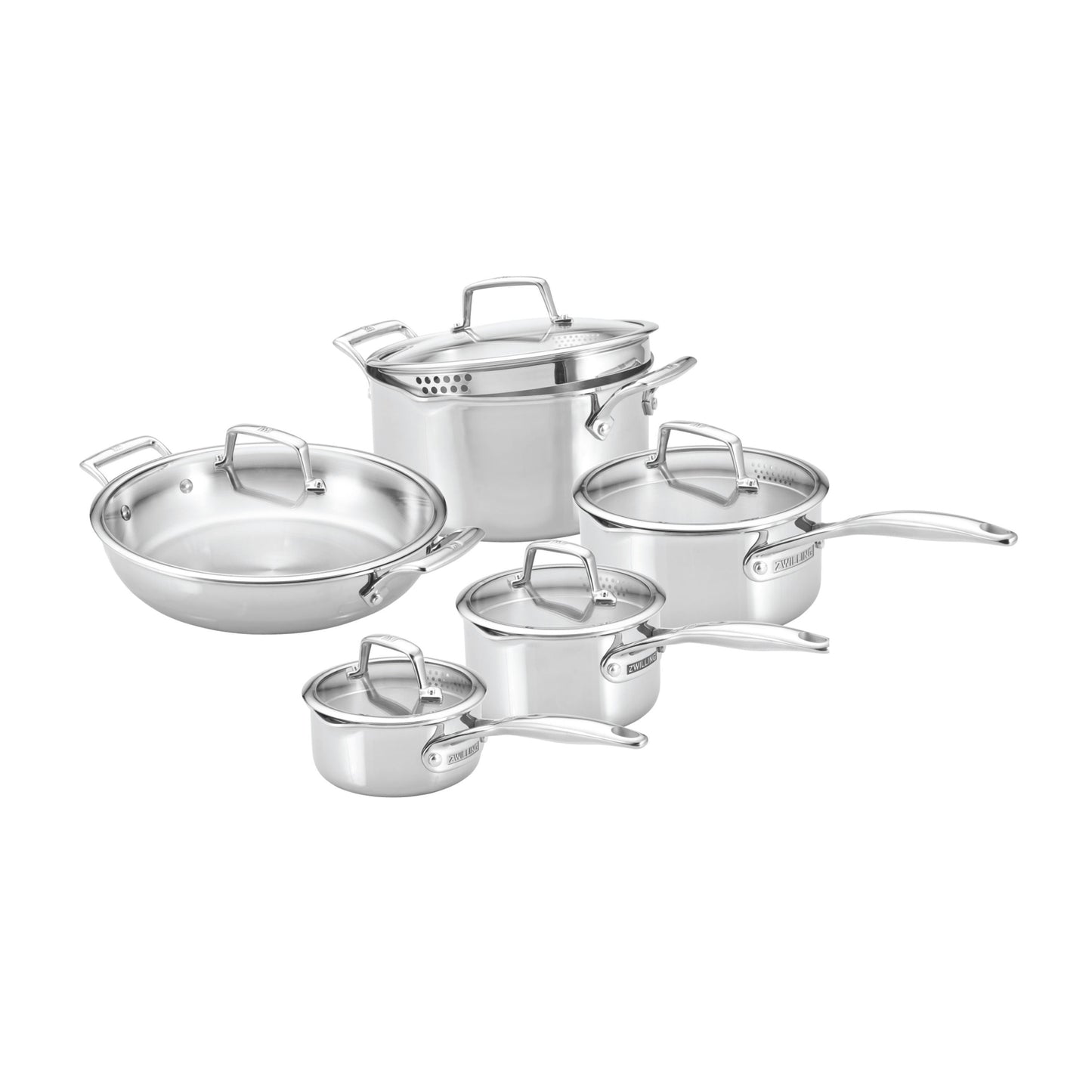 ZWILLING Energy X3 Cookware Set, 10 Piece 18/10 Stainless Steel