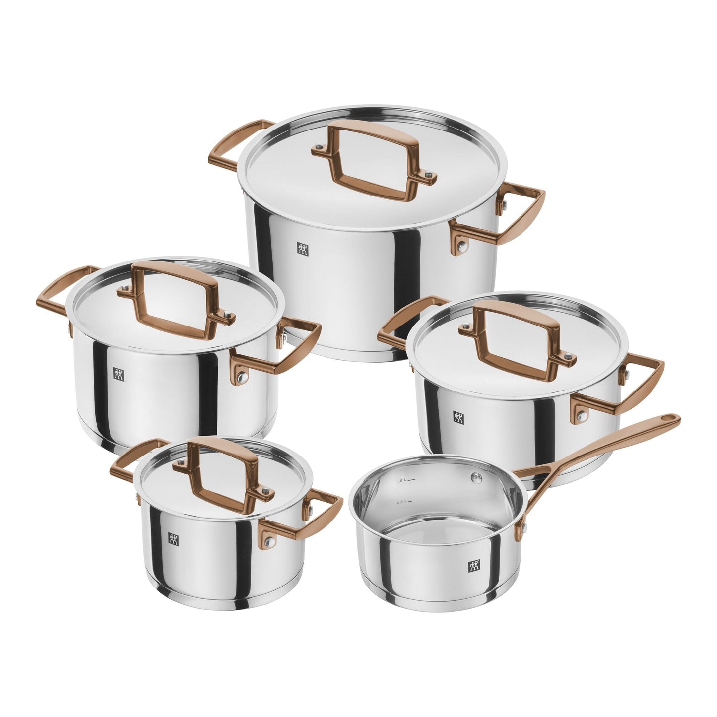 ZWILLING Bellasera Pot Set 9 Piece 18/10 Stainless Steel