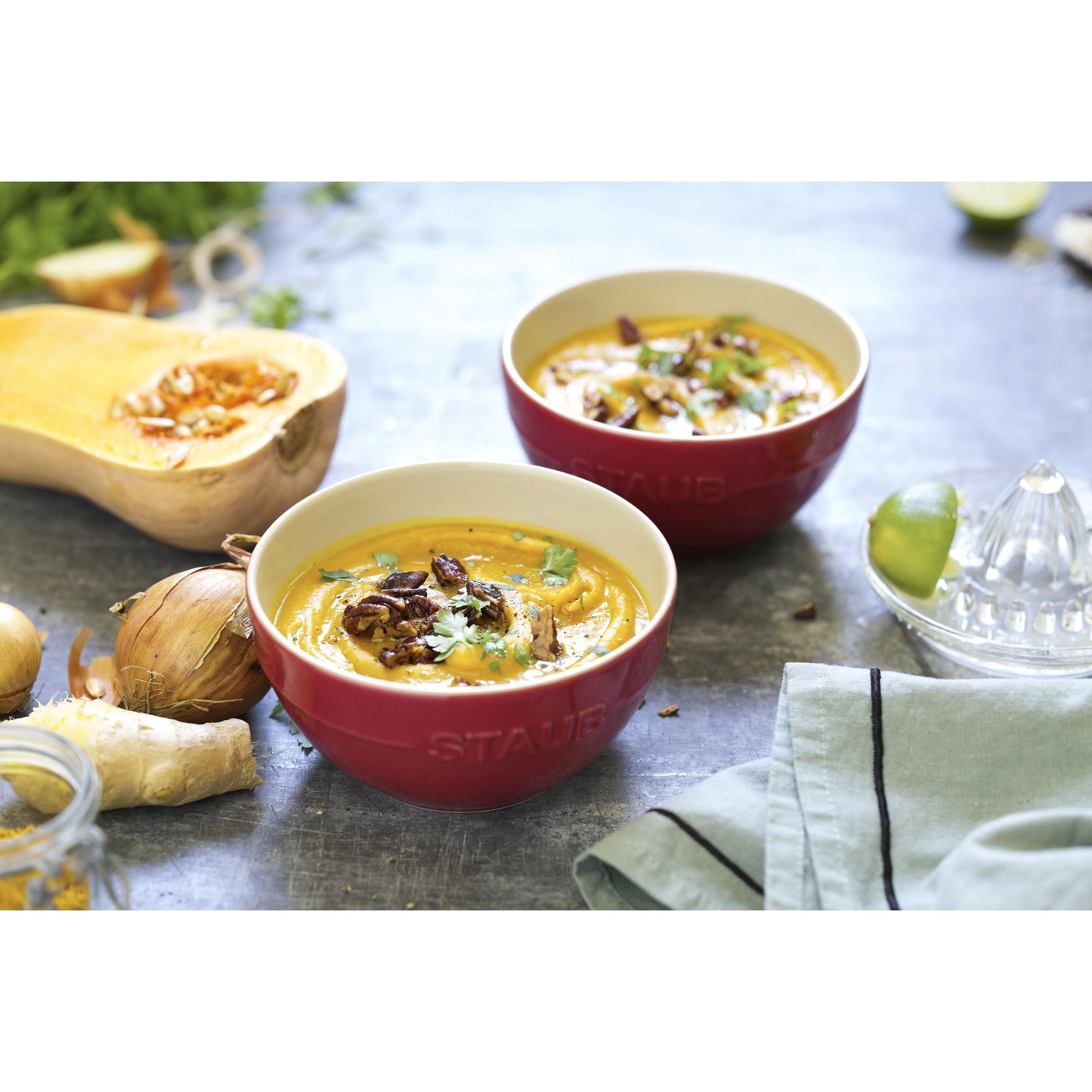 STAUB Ceramique 15 Cm / 2 Piece Ceramic Bowl Set, Cherry