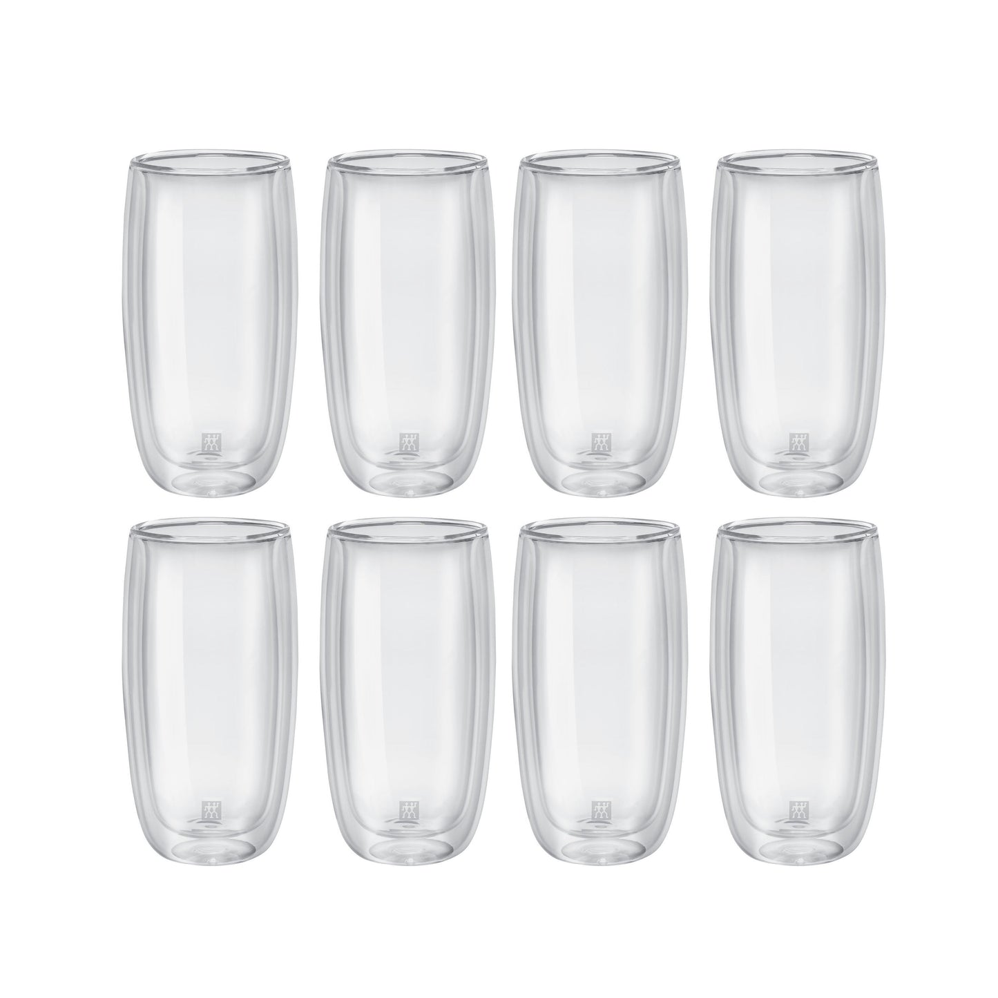 ZWILLING Sorrento 8 Piece Beverage Glass Set - Value Pack, Transparent