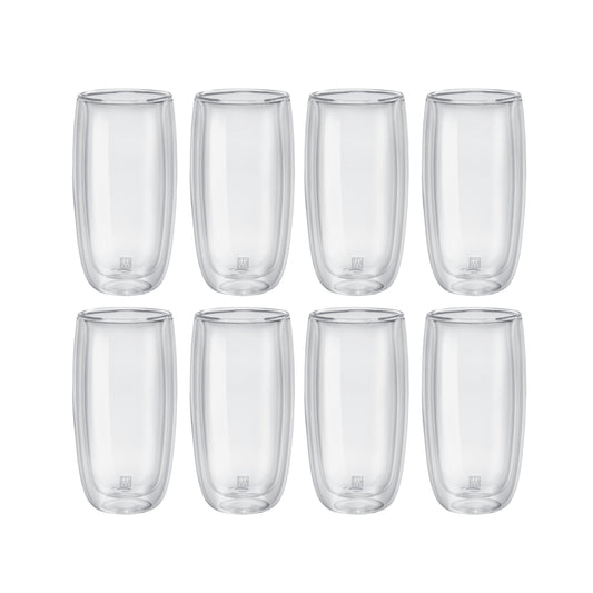 ZWILLING Sorrento 8 Piece Beverage Glass Set - Value Pack, Transparent