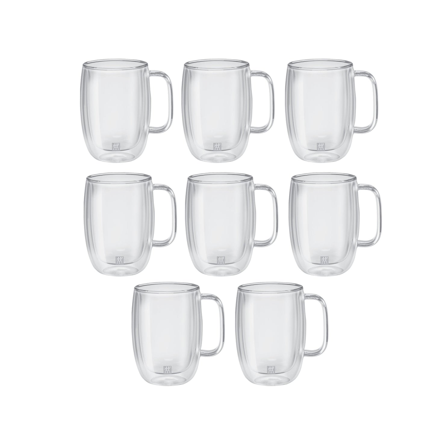 ZWILLING Sorrento Plus 8 Piece Latte Mug Set - Value Pack, Transparent
