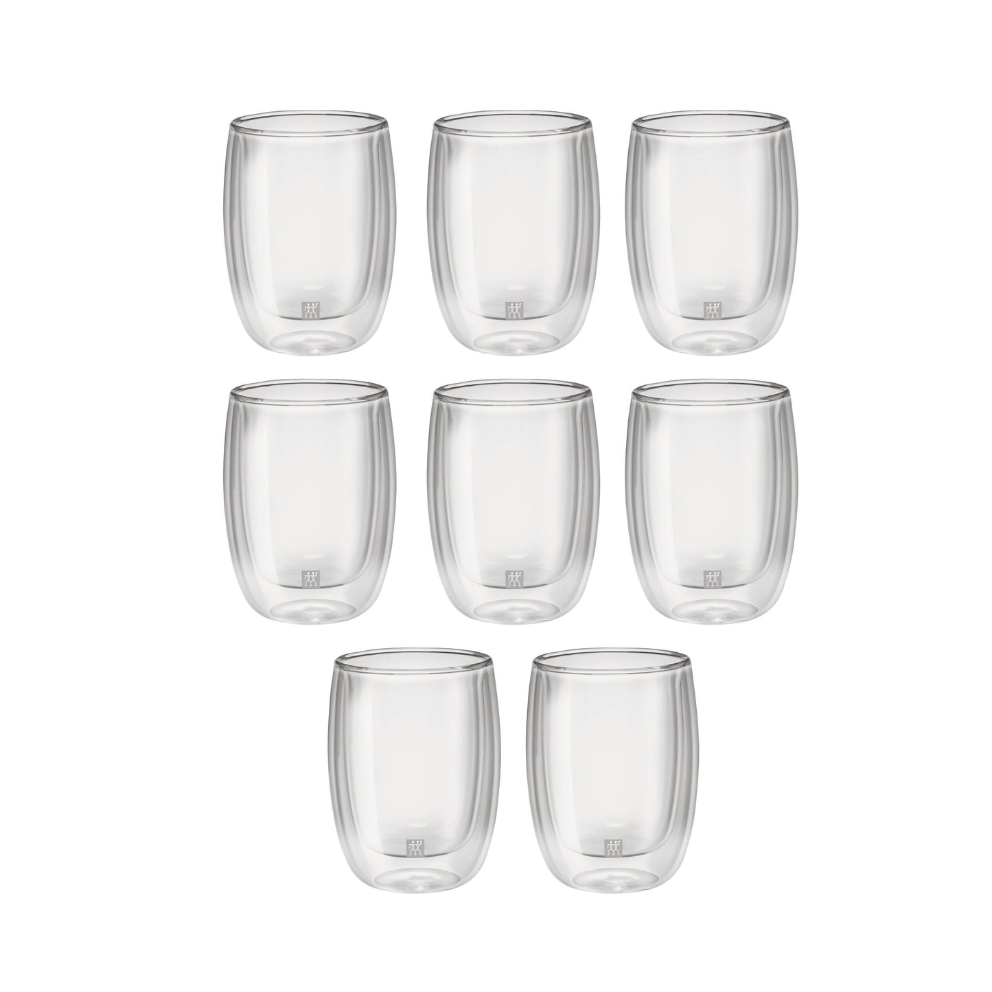 ZWILLING Sorrento 8 Piece Coffee Glass Set - Value Pack, Transparent