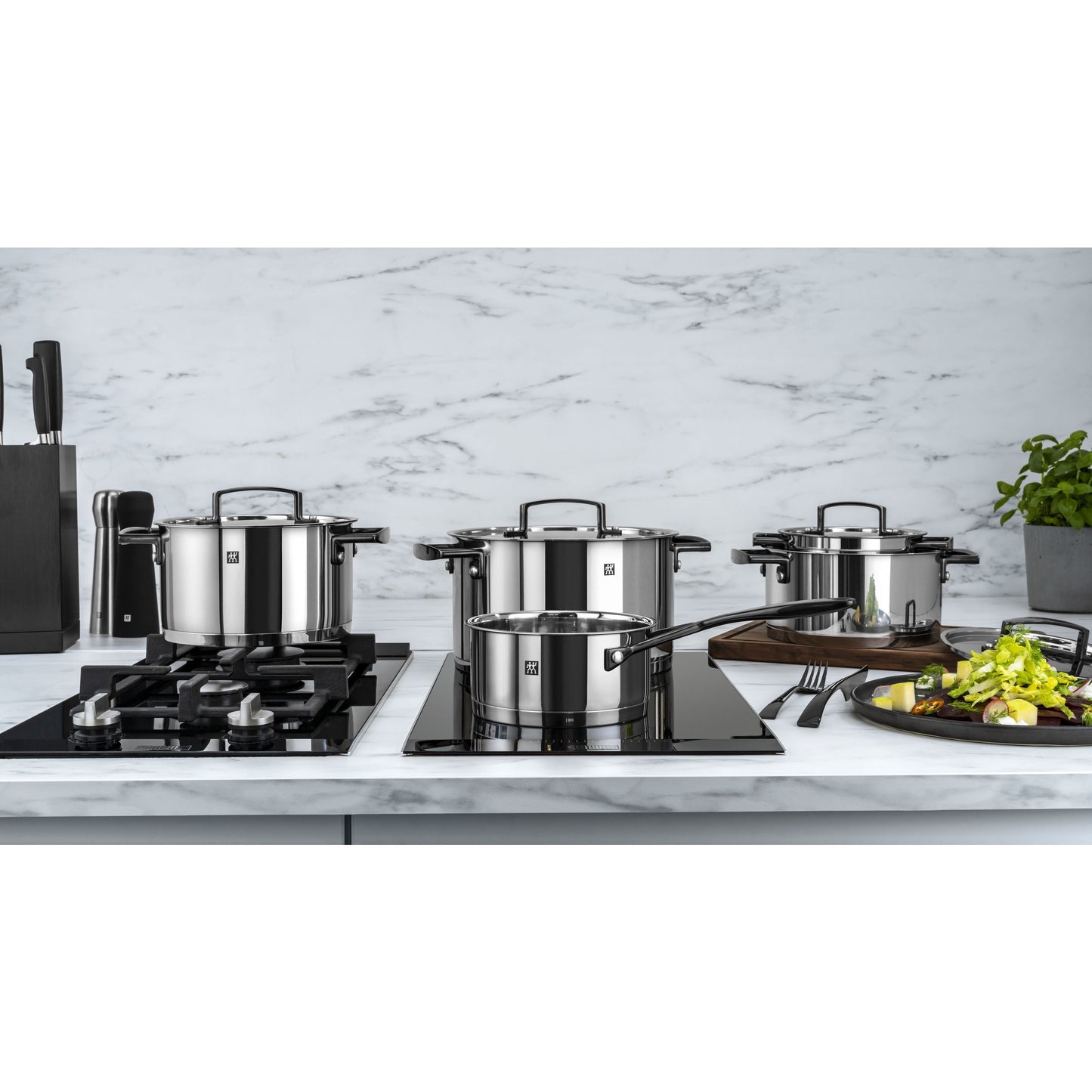 ZWILLING Bellasera Pot Set 9 Piece 18/10 Stainless Steel